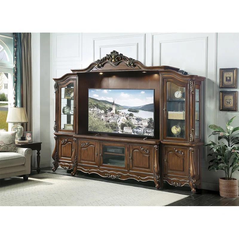 Save 47% • ACME Latisha ENTERTAINMENT CENTER Antique Oak Finish